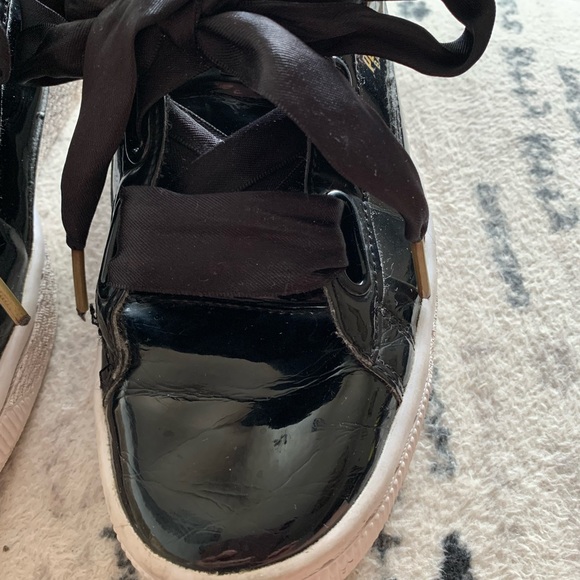 Puma Basket woman’s black runners size 9 - Picture 8 of 13